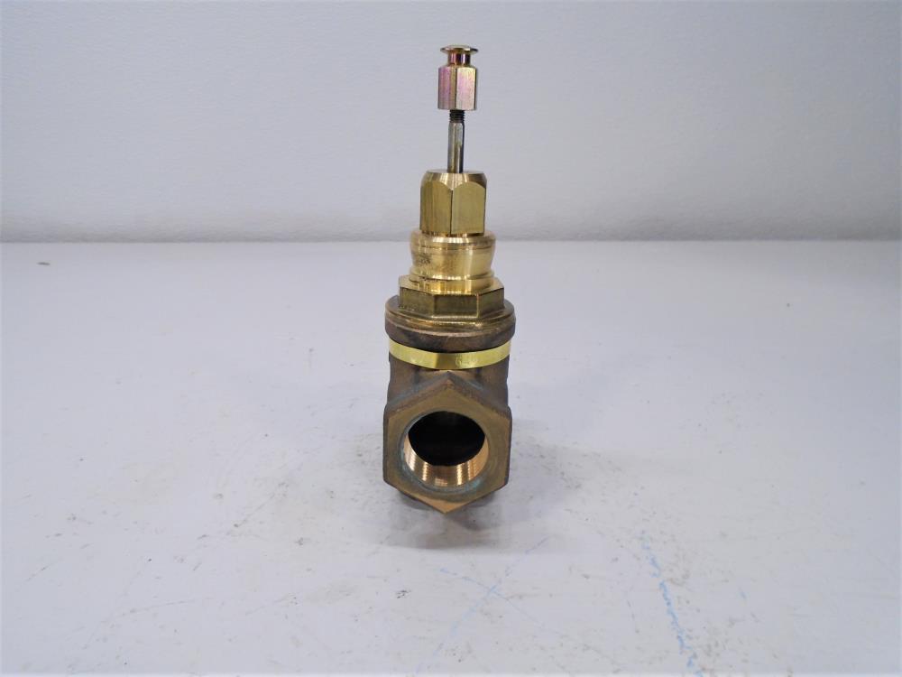 Honeywell 1" NPT Bronze 2 Way Single Seated Steam Valve, V5011G 1079 2